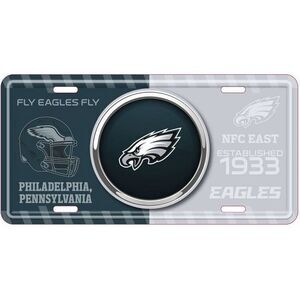 Philadelphia Eagles NFL Bullseye License Plate